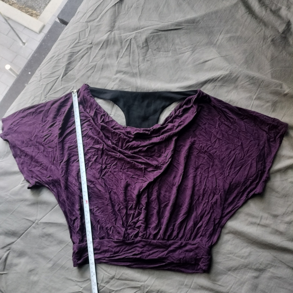 Express Deep Purple Crop Top